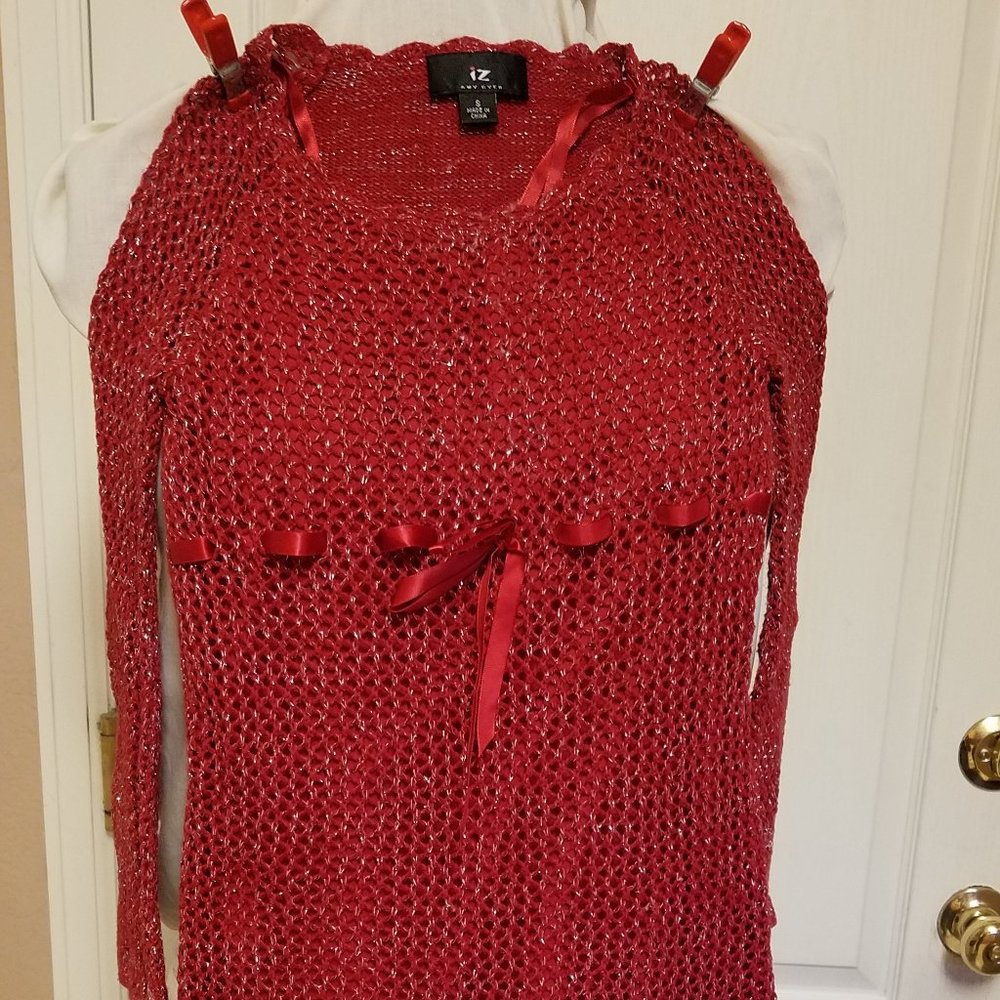 IZ Amy Gyer Red Crochet Kids Dress Size S